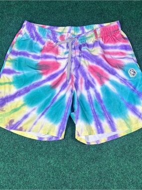 Billionaire Boys Club Tie Dye Swim Trunks Board Shorts XXL No Liner Drawstring